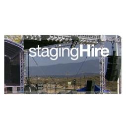 Constructed outdoor stage hire