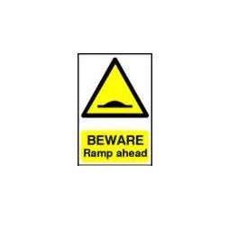 1102 - Beware Ramp Ahead Sign 