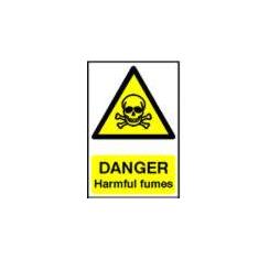 0872 - Danger Harmful Fumes Sign 