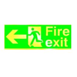 6102 - Fire Exit Run Man Arrow Left 