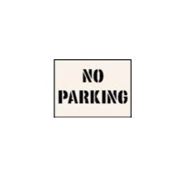 9525 - No Parking Stencil Sign 