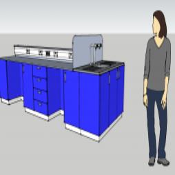 Plinth Mounted System Laboratory Furniture 
