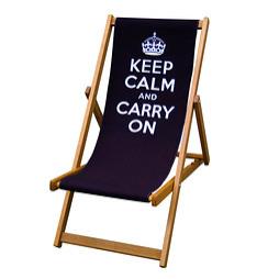 Keep Calm and Carry On Deckchair 