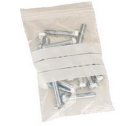 Grip Seal Poly Bags With Write On Panels Medium Gauge