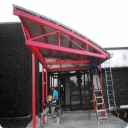 Entrance Canopies- Designed, Fabricated, Installed