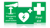 First Aid and Safe Conditions Safety Signs