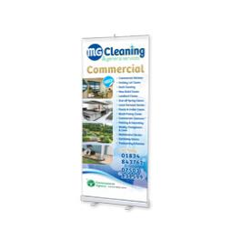 Banner Printing Case Study: M & G Cleaning, Tenby, Pembrokeshire