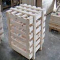 Open Slatted Wooden Crates