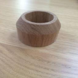 X1 30mm Hole- Oc-oak Lacquered Pipe Cover / Rad Ring / Collar/ Rose (free Postage Uk )