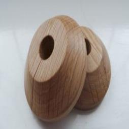 X2 10mm Solid Oak Pipe Covers-lacquered/ Rad Rings -for 10mm Micro Bore Pipe -free Postage