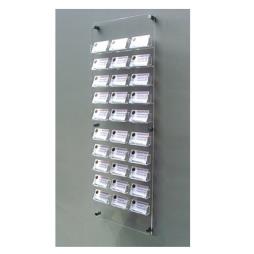 30 bay wall mount business card holder