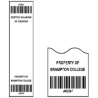 Scanmark Cable Wrap Barcode Label (black text), 75mm x 25mm 