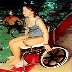 Stainless Steel Poolside Wheelchair