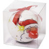 8cm bauble with LED in PVC box