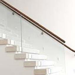 Bespoke walnut handrails