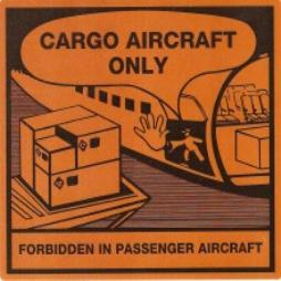 Handling Label 120mmx110mm Cargo Aircraft Only Rolls of 250 (Code VCAO)