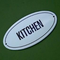 Kitchen Enamel Sign Shropshire