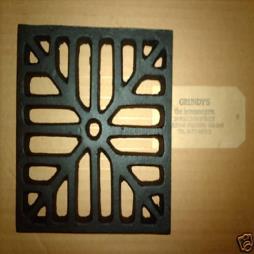 4" SQUARE Cast Iron Gully Grid Driveway Drain Cover