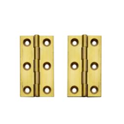 High Quality Brass Butt Hinges - Self Colour