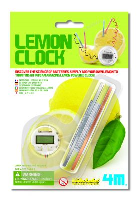 Lemon Powered LCD Clock