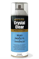 Rustoleum CRYSTAL CLEAR Semi Gloss FINISH Fast Dry Spray Paint LACQUER Aerosol