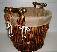 356 Round Hand Made Woven Wicker Coal Fire Log Laundry Storage Basket 53x41cm