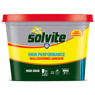 4.5kg Solvite High Performance Wallpaper Wall-coverings Adhesive Ready Mixed