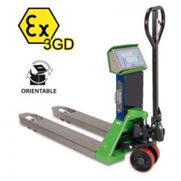 TPWX3GD - ATEX Pallet Truck Scale - Zone 2 & 22