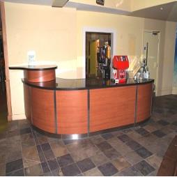 Stainless Steel and Granite Servery Counters