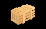 Horizontally Semi-sheathed Timber Crate With External Battens 