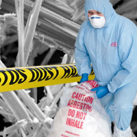 Asbestos Removal for 8 Yard Builders Skip for landscaping and garden waste