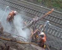 Rope Access at height for the Rail industry