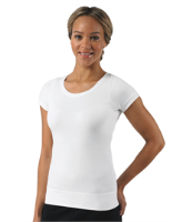 Russell Collection Ladies Short Sleeve Stretch Top