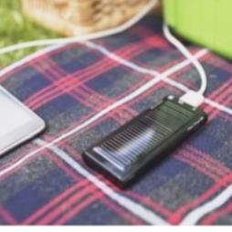 Portable Solar Charger with Emergency LED Torch