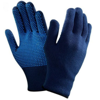 Ansell 78-203 Versatouch Dotted Palm Blue Glove Ladies