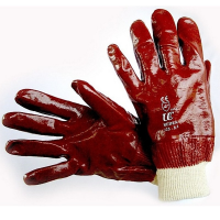 Red PVC Glove F/C k/w 6 1/2