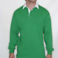 FR100 Long Sleeve Rugby Shirt Bright Green Large