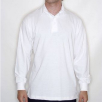 FR100 Long Sleeve Rugby Shirt White Large