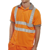 EN471 Polo Shirt - Orange Medium