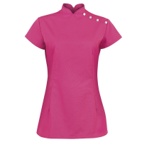 NF959 Stand Collar Tunic Pink 100cm