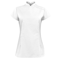 NF959 Stand Collar Tunic White 108cm