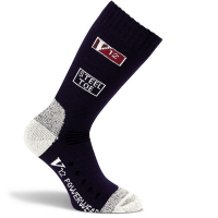 V12 Calf Length Sock Size L Wool in Navy