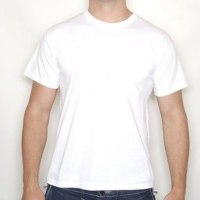SA103 Heavy Pocket T Shirt White Medium