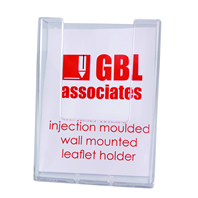 Wall Mounted Injection Moulded Leaflet Holders