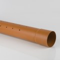 6m BS Blown Socket Perforated Pipe (110mm)
