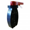 METRIC - PVC ECONOMY LEVER OPERATED BUTTERFLY VALVE FPM
