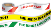 Fire Printed Barrier Tapes