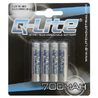 Aaa ni-mh rechargeable battery 4 pack 700mah