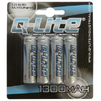 Aa ni-mh rechargeable battery 4 pack 1300mah