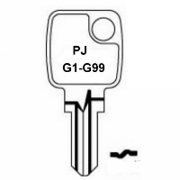 PJ Petrol Cap Keys G1 to G99